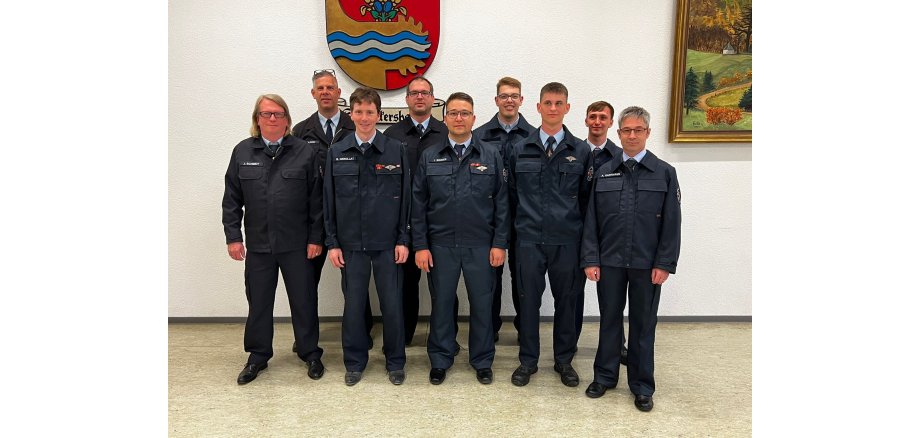der neue Vorstand der freiwilligen Feuerwehr Schwickershausen